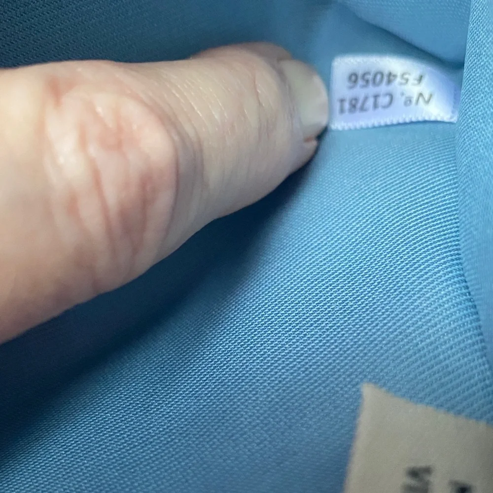 Coach Double Zip Wristlet F54056 Cornflower Blue Pebbled Leather NWT - Picture 11 of 14